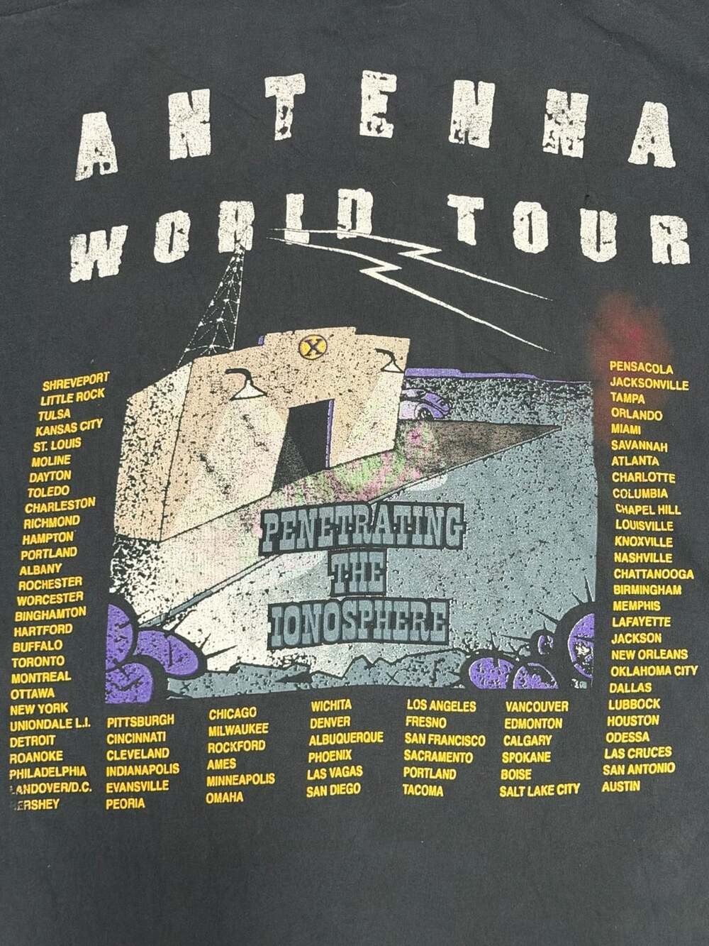 Vintage 1994 ZZ Top Antenna World Tour Concert T-Shirt - Picture 3 of 5